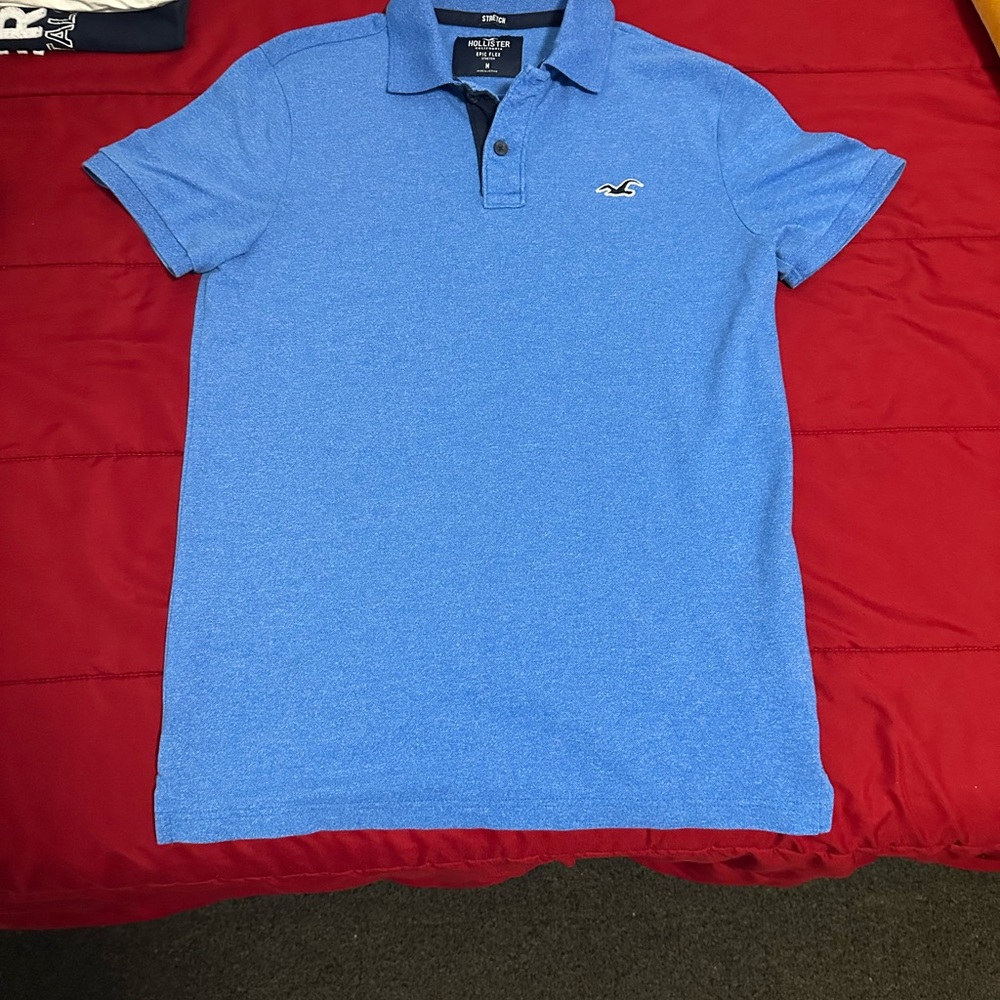 Hollister Men's Classic Blue Polo